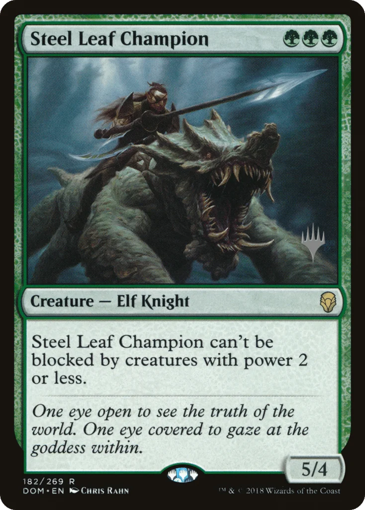 Steel Leaf Champion · Dominaria Promos