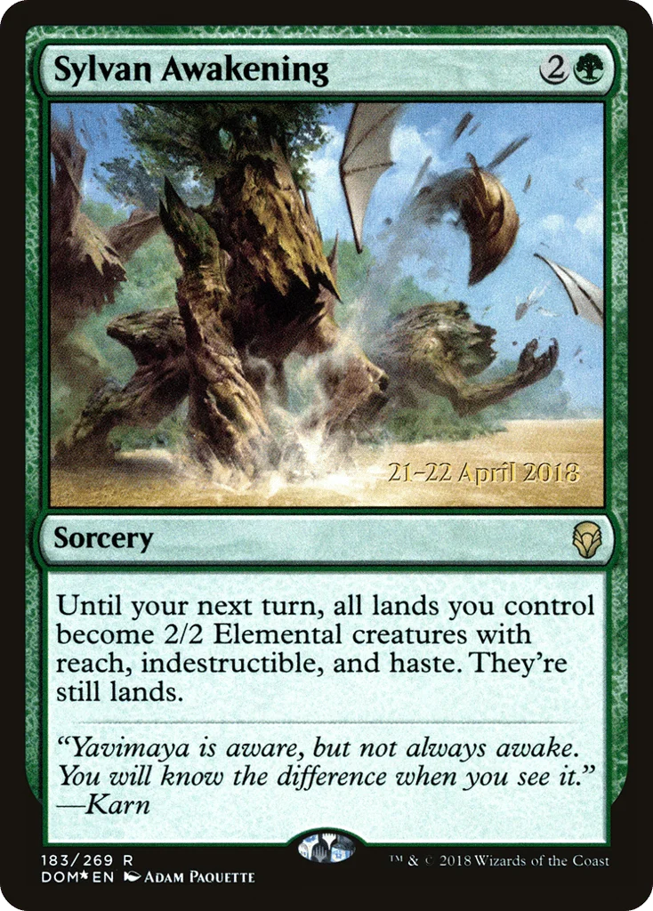 Sylvan Awakening · Dominaria Promos