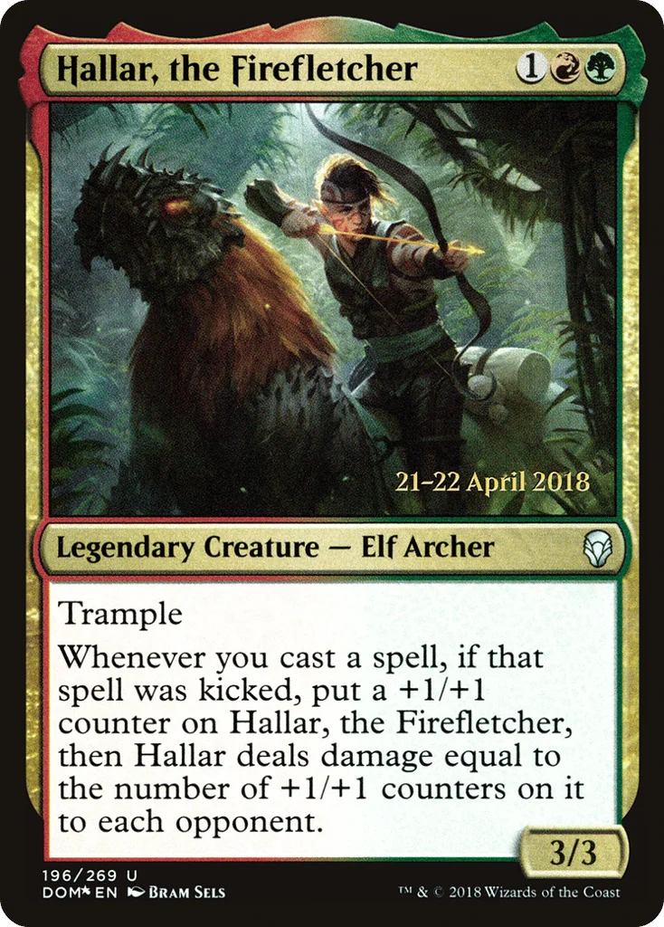 Hallar, the Firefletcher · Dominaria Promos