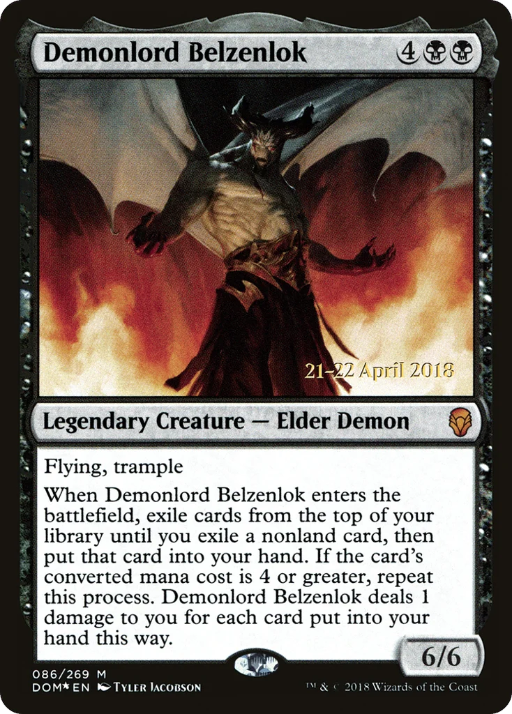 Demonlord Belzenlok · Dominaria Promos