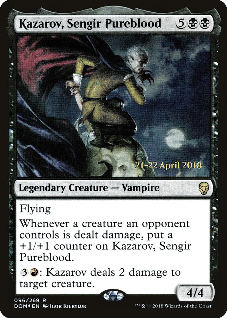 Kazarov, Sengir Pureblood · Dominaria Promos