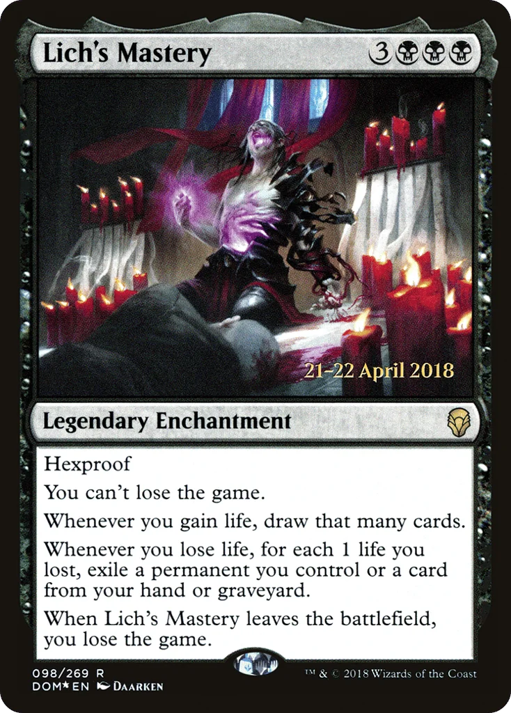 Lich's Mastery · Dominaria Promos