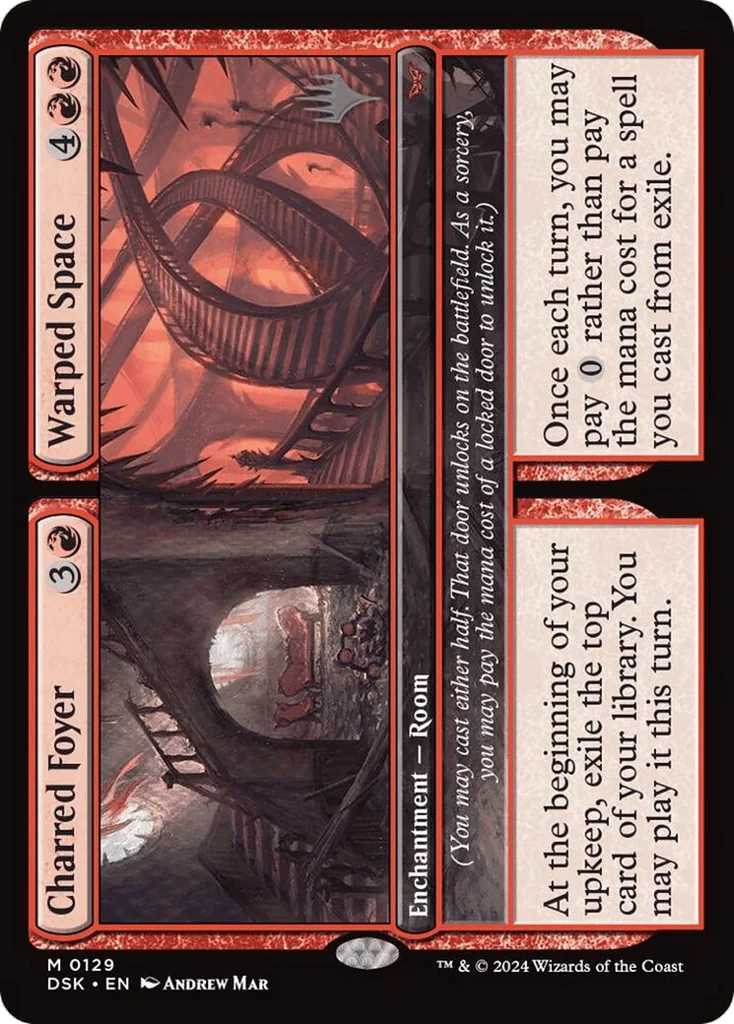 Charred Foyer // Warped Space · Duskmourn: House of Horror Promos