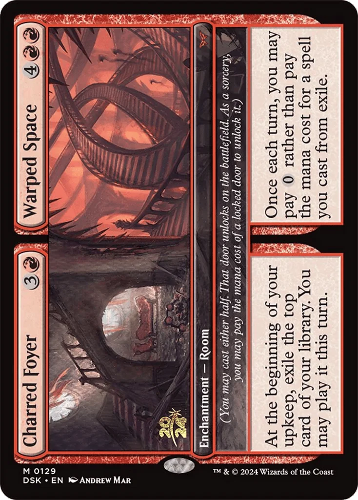 Charred Foyer // Warped Space · Duskmourn: House of Horror Promos