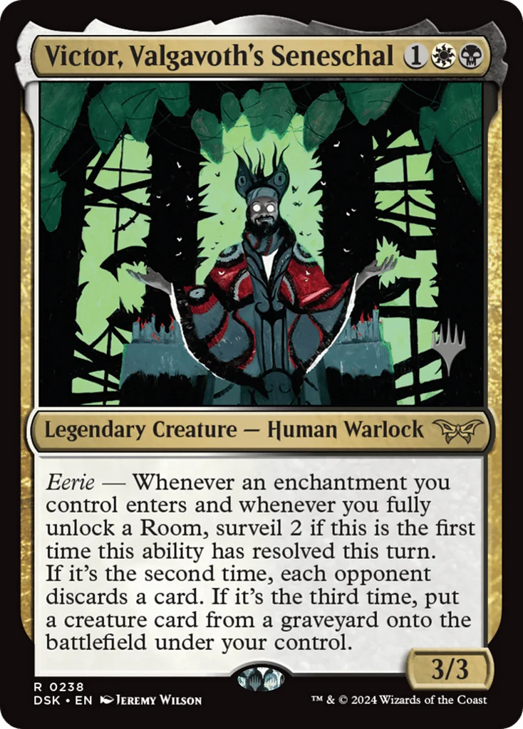 Victor, Valgavoth's Seneschal · Duskmourn: House of Horror Promos