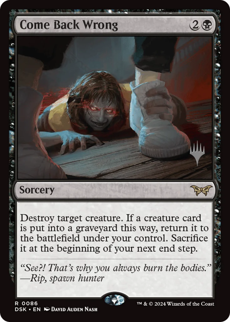 Come Back Wrong · Duskmourn: House of Horror Promos