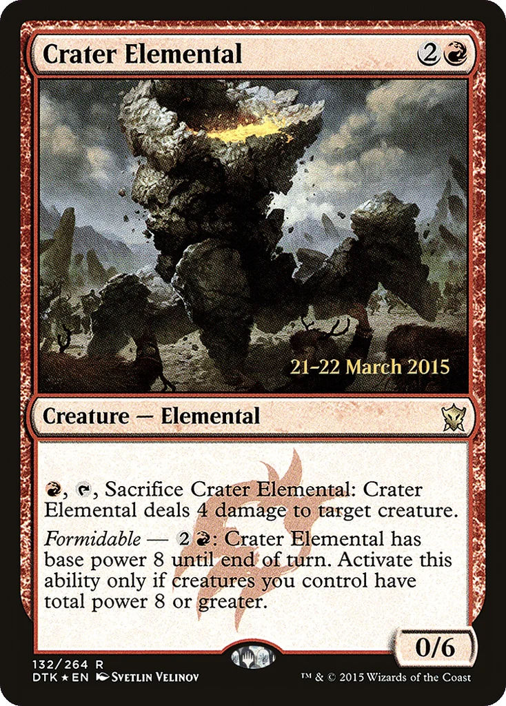 Crater Elemental · Dragons of Tarkir Promos