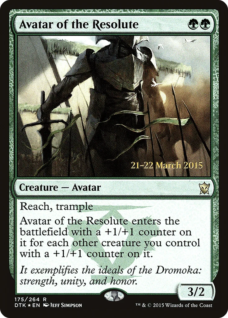 Avatar of the Resolute · Dragons of Tarkir Promos