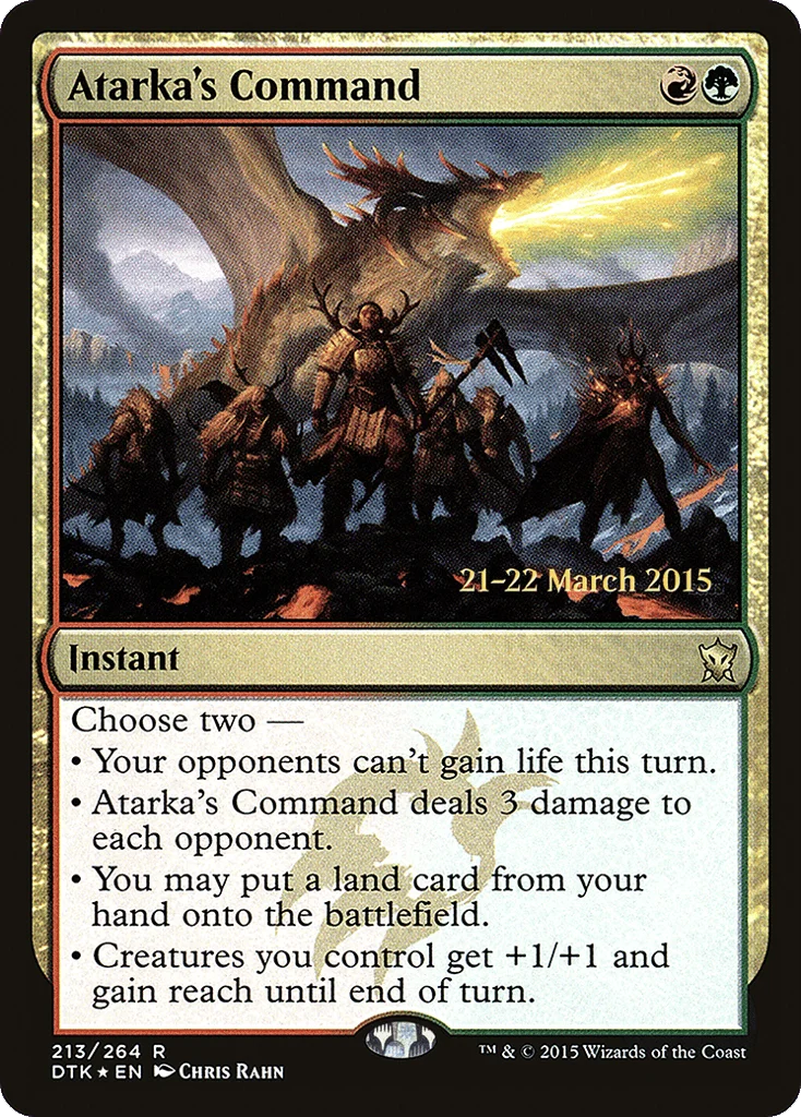 Atarka's Command · Dragons of Tarkir Promos