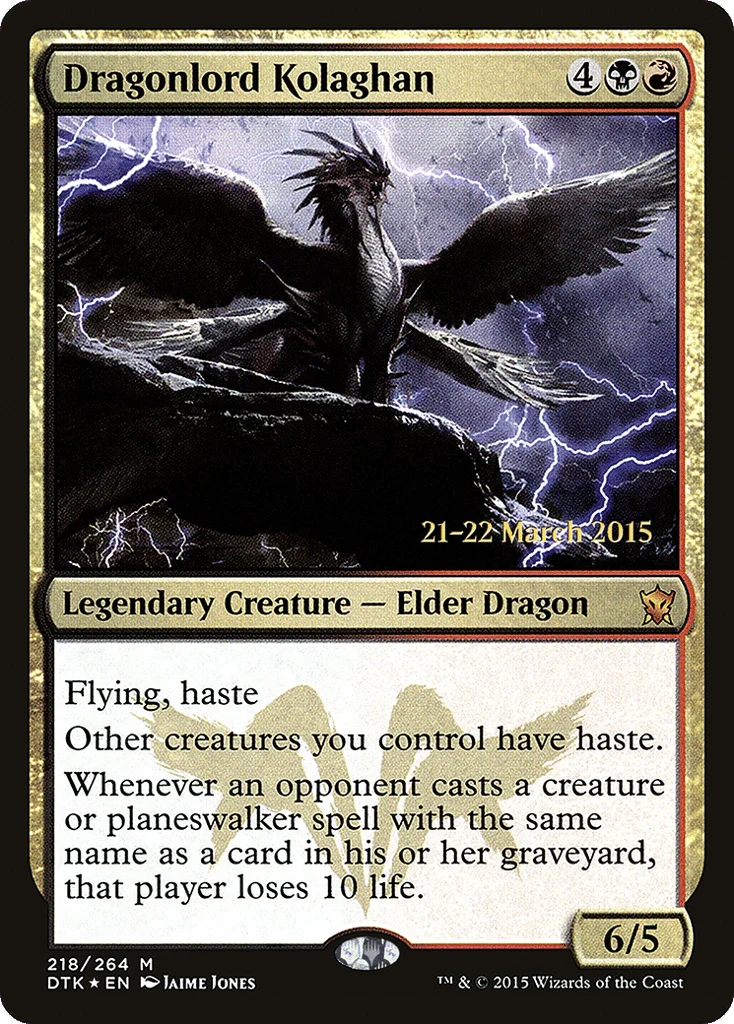 Dragonlord Kolaghan · Dragons of Tarkir Promos