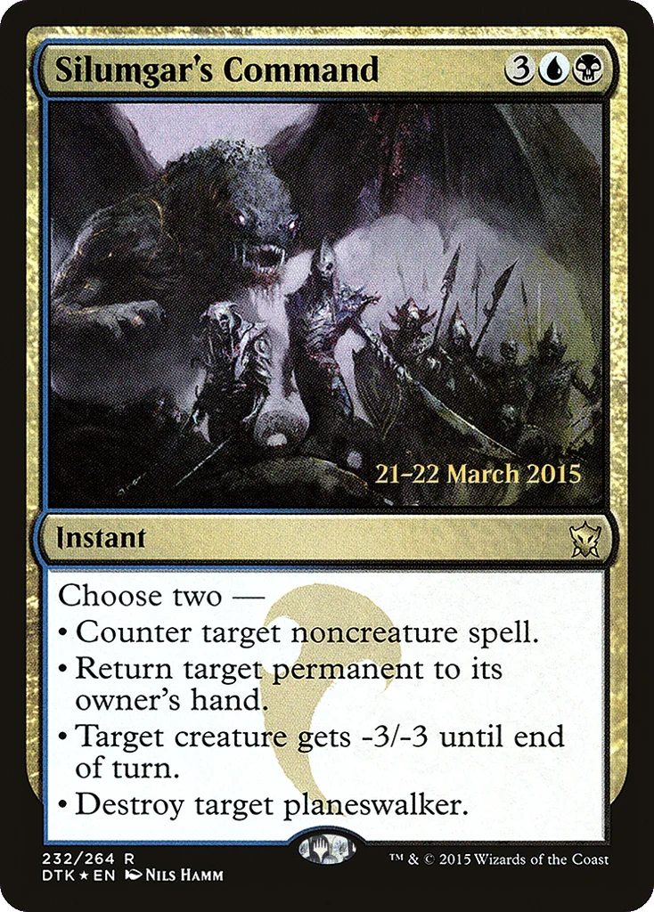 Silumgar's Command · Dragons of Tarkir Promos