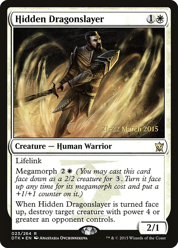 Hidden Dragonslayer · Dragons of Tarkir Promos