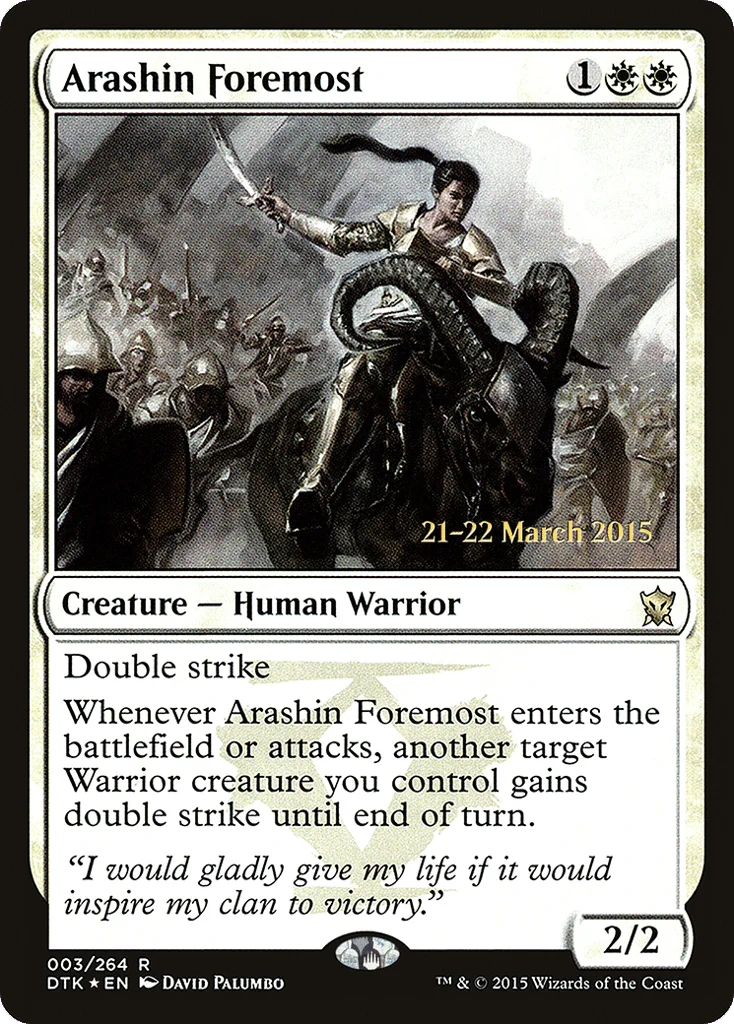 Arashin Foremost · Dragons of Tarkir Promos