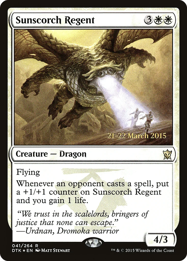 Sunscorch Regent · Dragons of Tarkir Promos