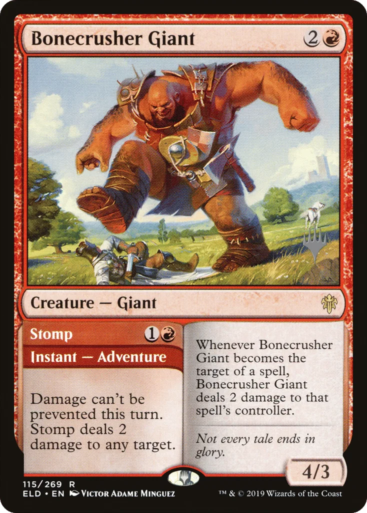 Bonecrusher Giant // Stomp · Throne of Eldraine Promos