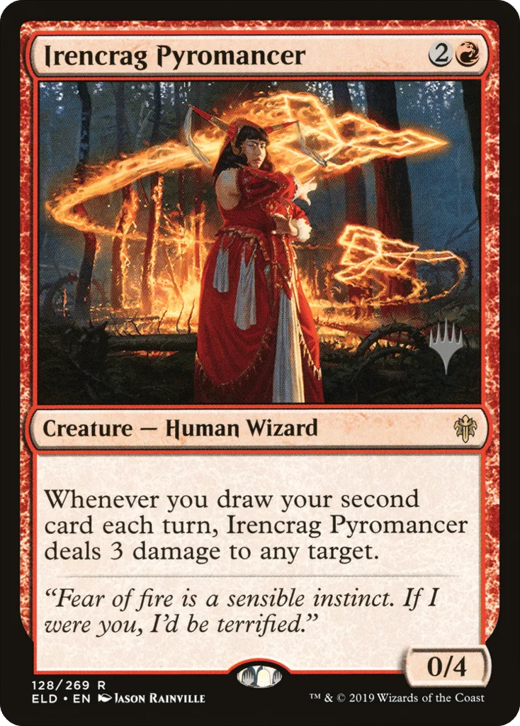 Irencrag Pyromancer · Throne of Eldraine Promos