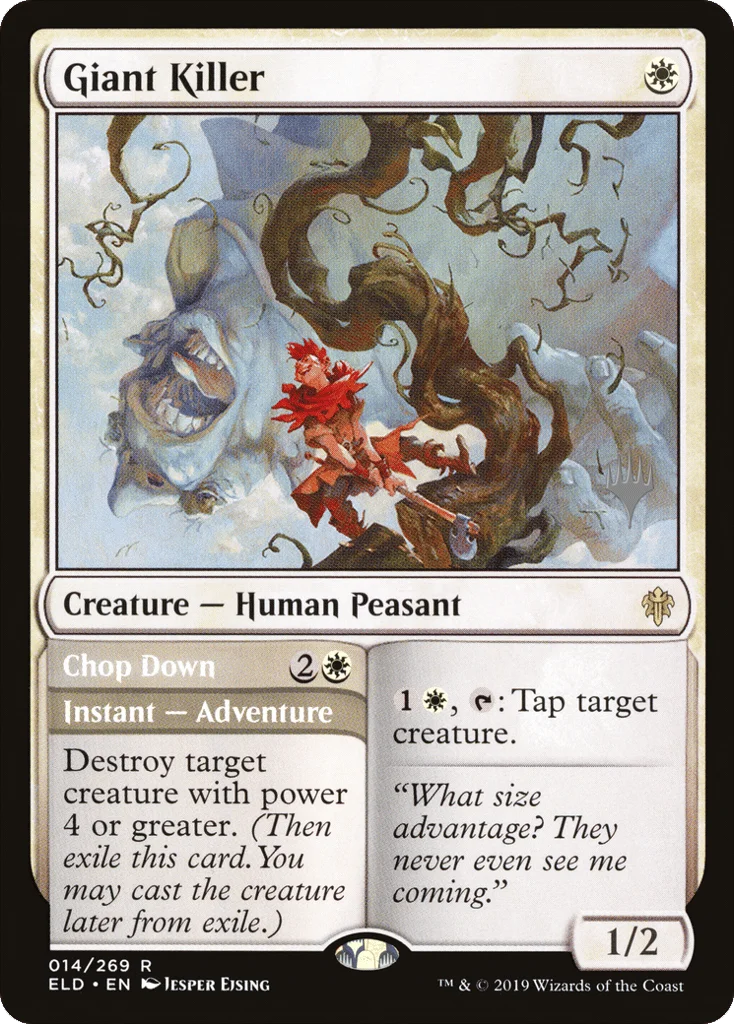 Giant Killer // Chop Down · Throne of Eldraine Promos