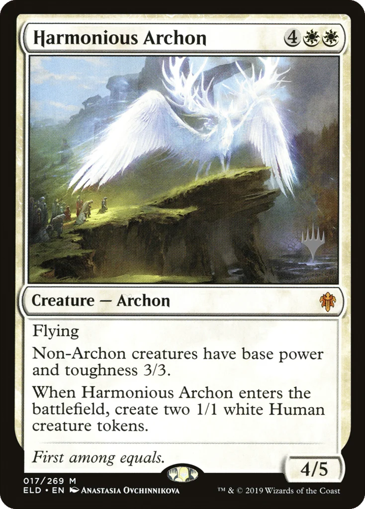 Harmonious Archon · Throne of Eldraine Promos