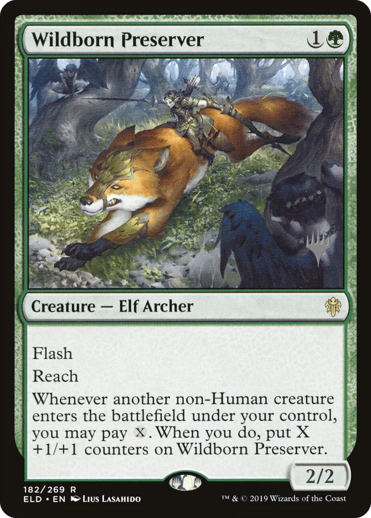 Wildborn Preserver · Throne of Eldraine Promos