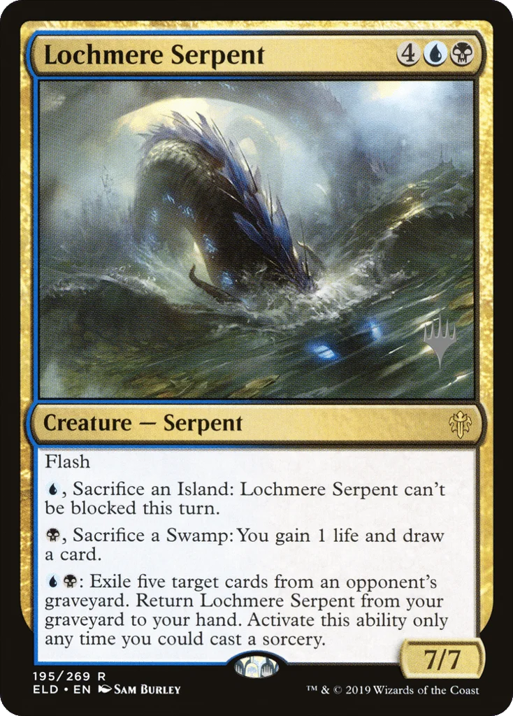 Lochmere Serpent · Throne of Eldraine Promos