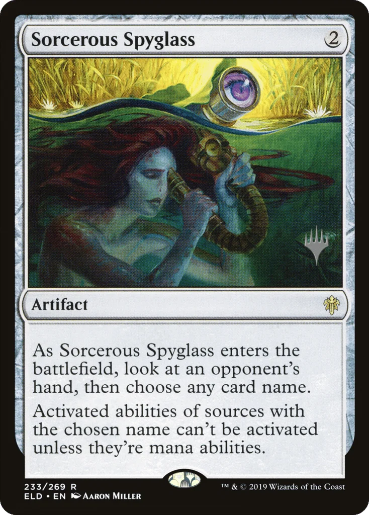 Sorcerous Spyglass · Throne of Eldraine Promos