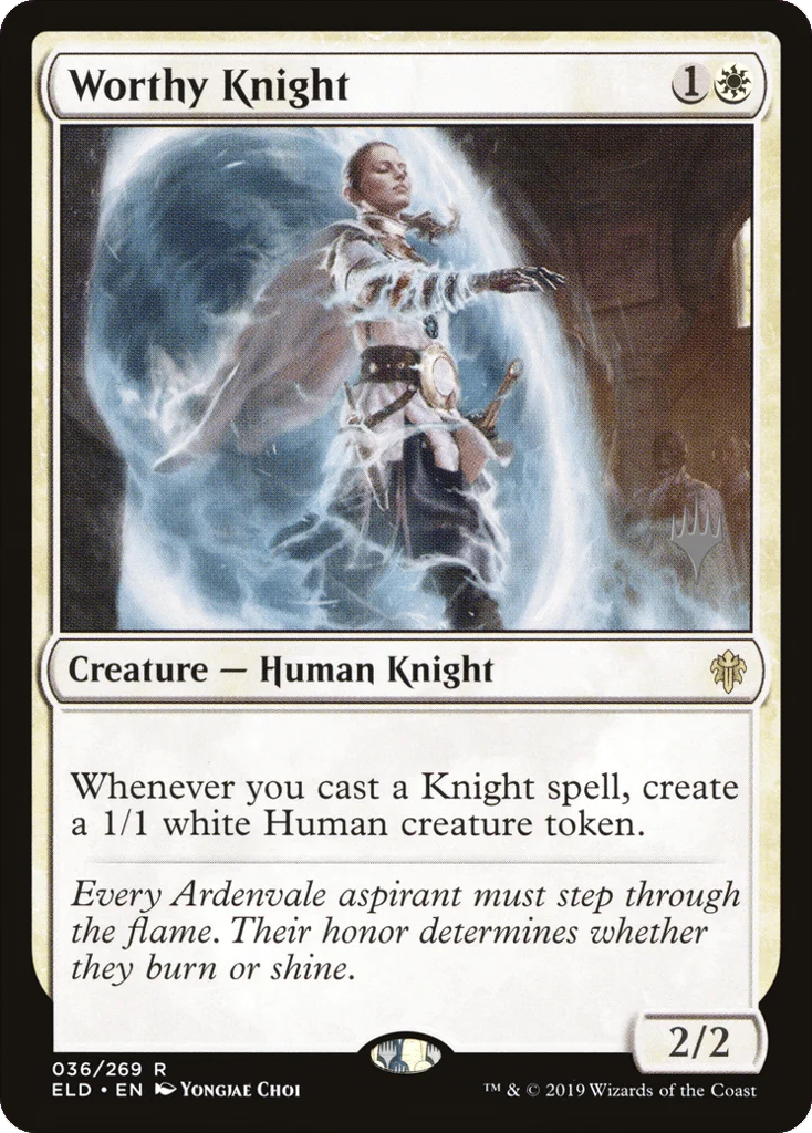Worthy Knight · Throne of Eldraine Promos