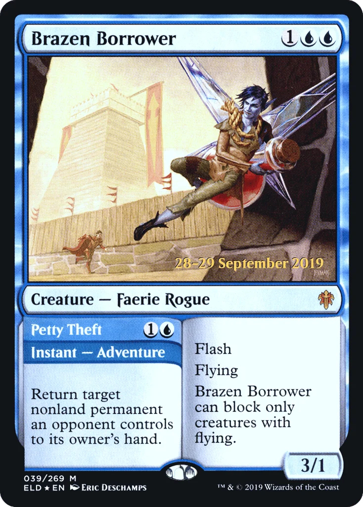 Brazen Borrower // Petty Theft · Throne of Eldraine Promos