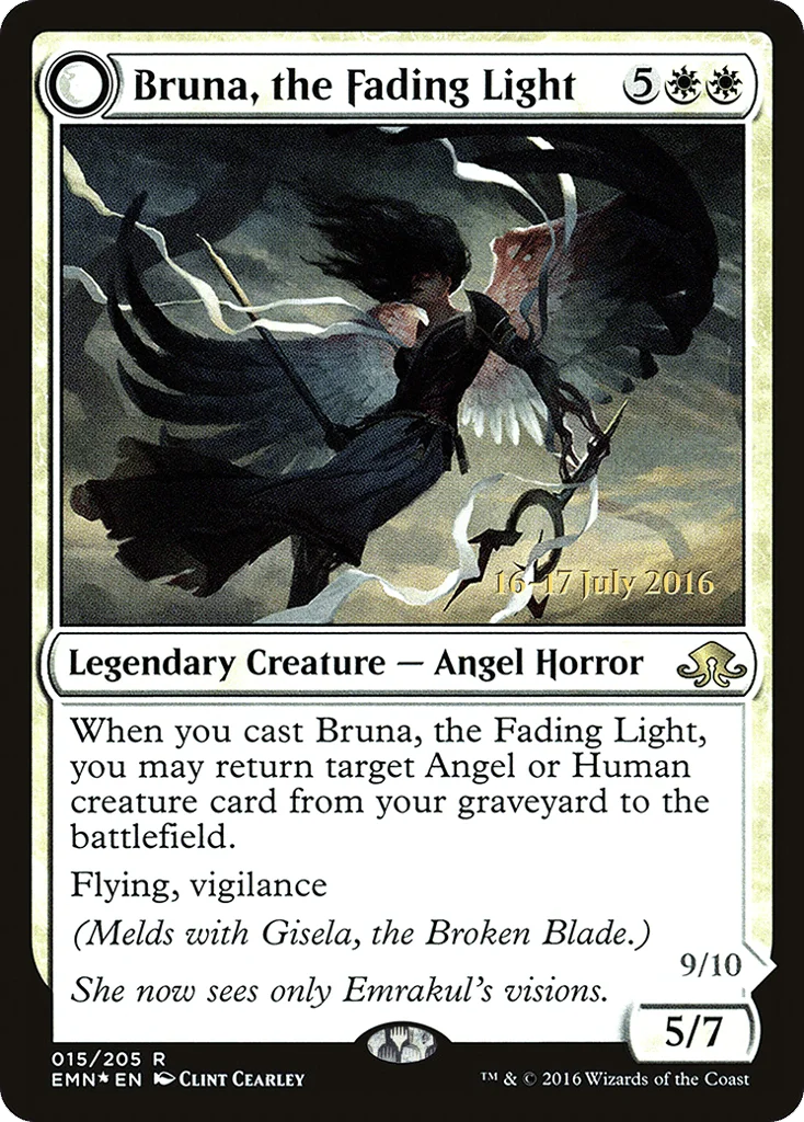 Bruna, the Fading Light // Brisela, Voice of Nightmares · Eldritch Moon Promos