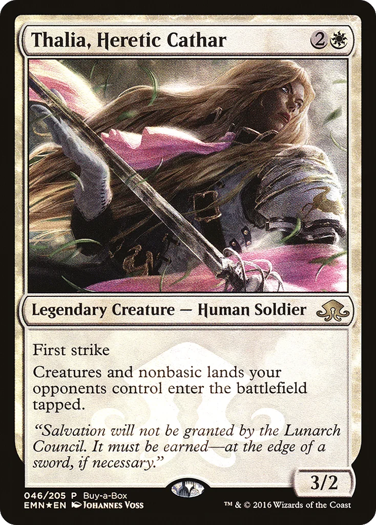 Thalia, Heretic Cathar · Eldritch Moon Promos