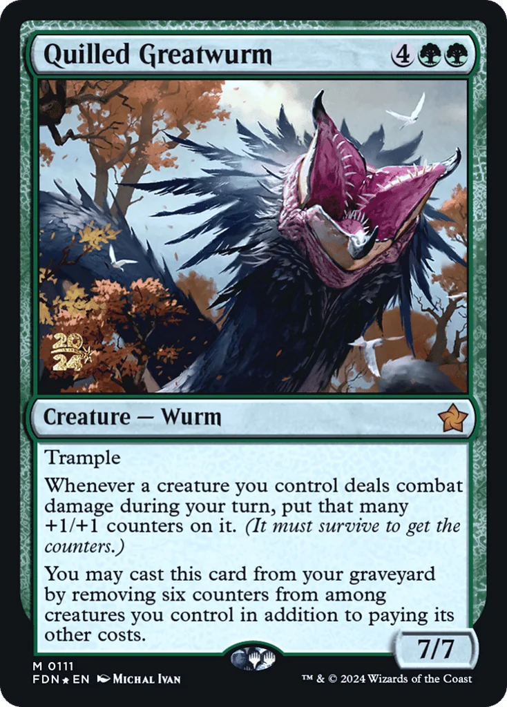 Quilled Greatwurm · Foundations Promos