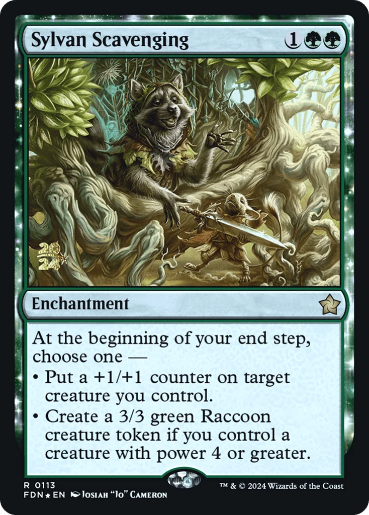 Sylvan Scavenging · Foundations Promos