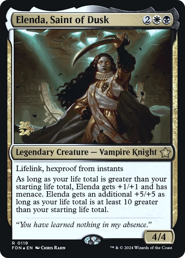 Elenda, Saint of Dusk · Foundations Promos
