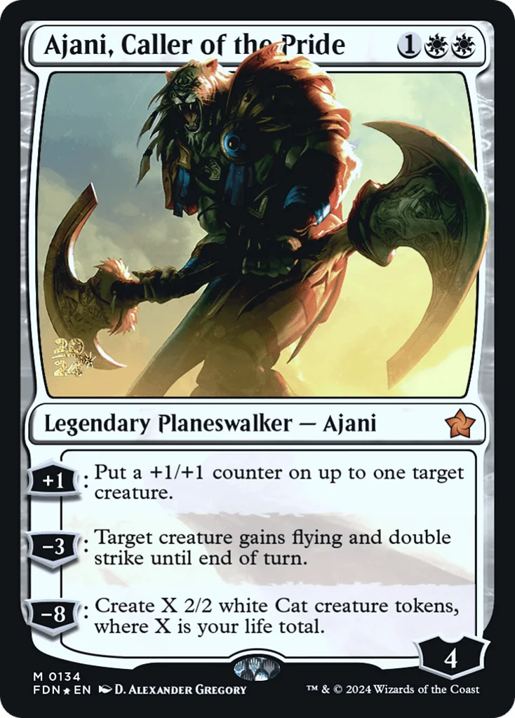 Ajani, Caller of the Pride · Foundations Promos