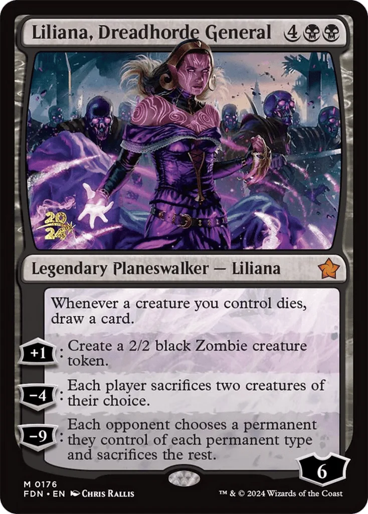 Liliana, Dreadhorde General · Foundations Promos