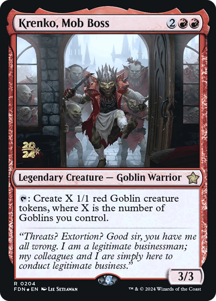 Krenko, Mob Boss · Foundations Promos