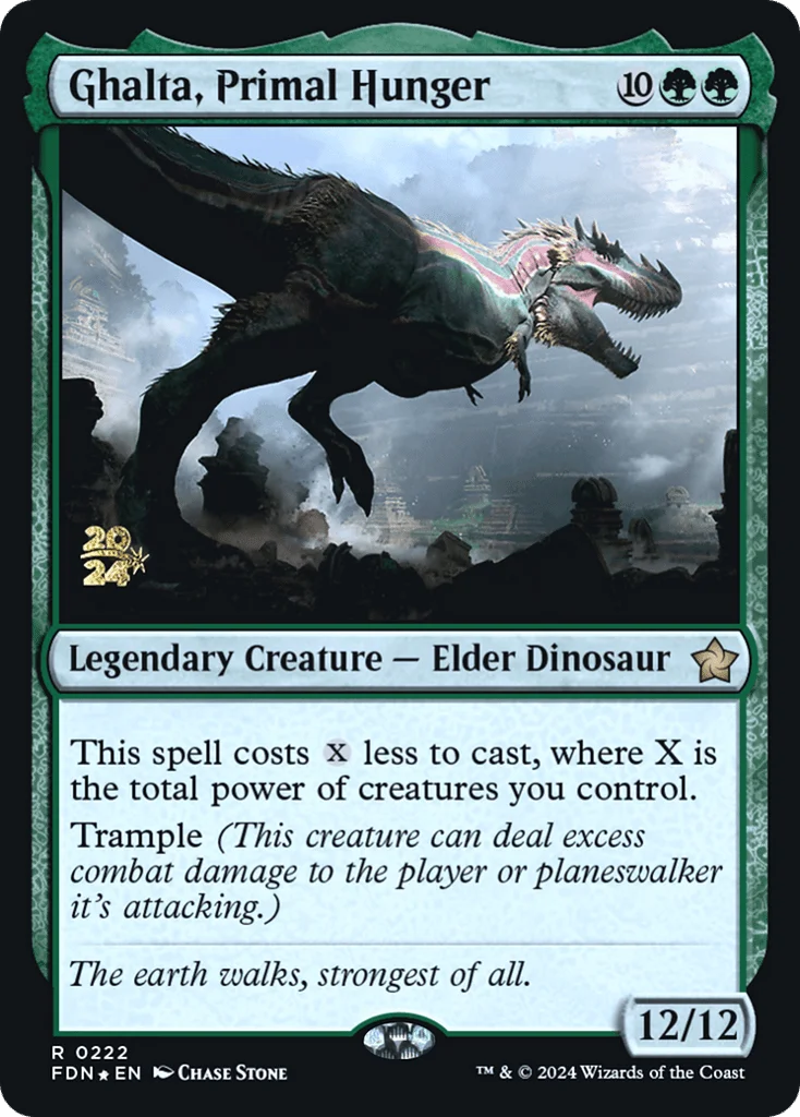 Ghalta, Primal Hunger · Foundations Promos