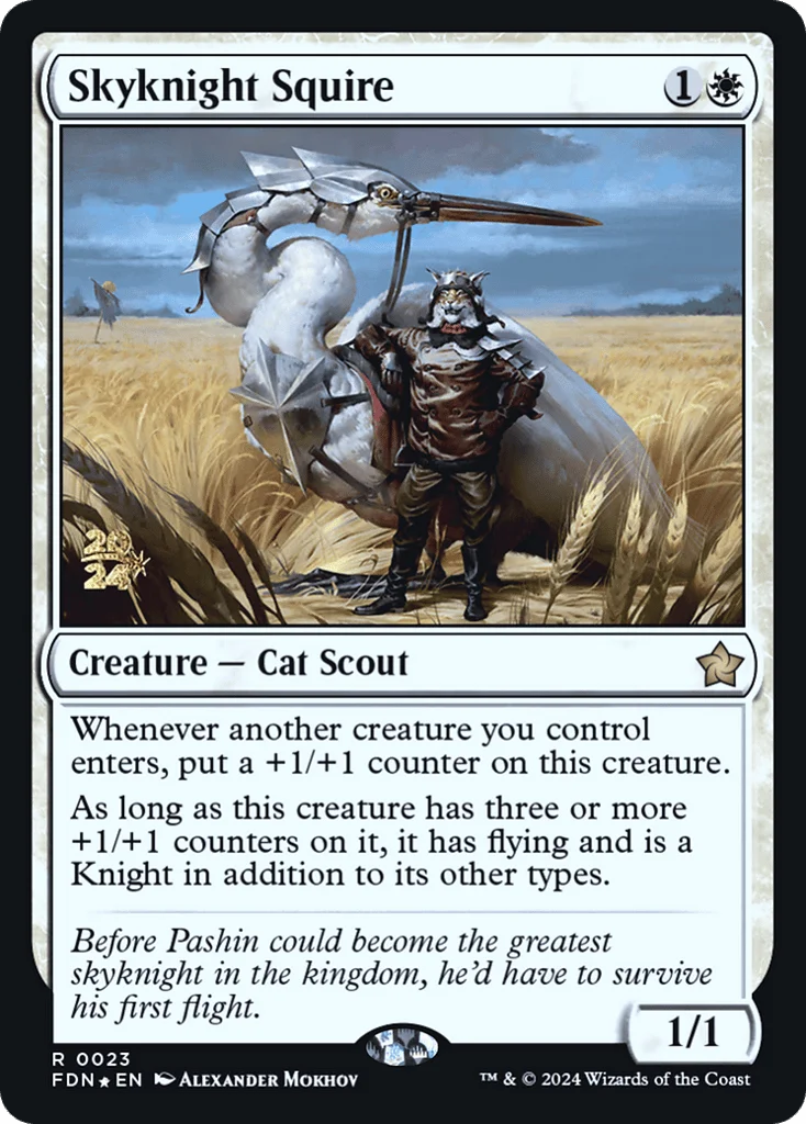 Skyknight Squire · Foundations Promos