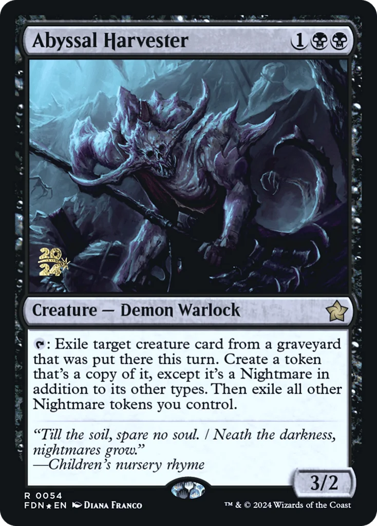 Abyssal Harvester · Foundations Promos