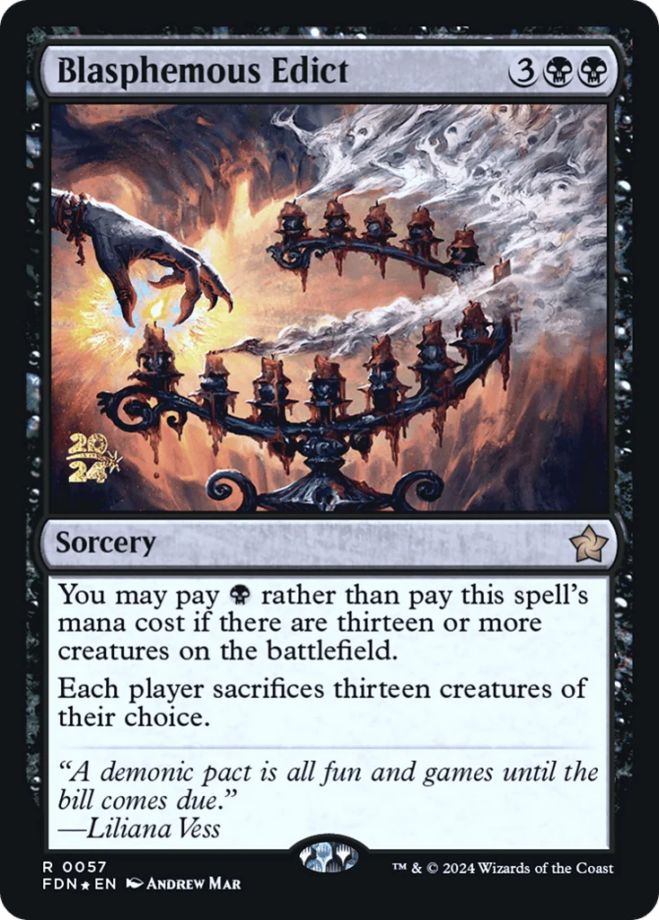 Blasphemous Edict · Foundations Promos