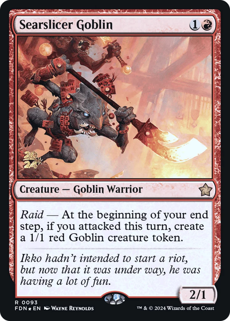 Searslicer Goblin · Foundations Promos