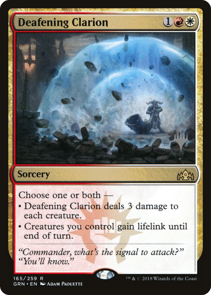 Deafening Clarion · Guilds of Ravnica Promos