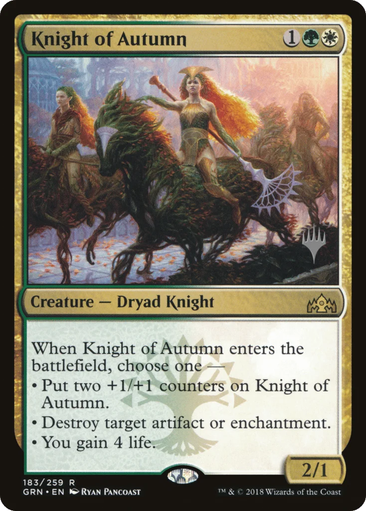 Knight of Autumn · Guilds of Ravnica Promos