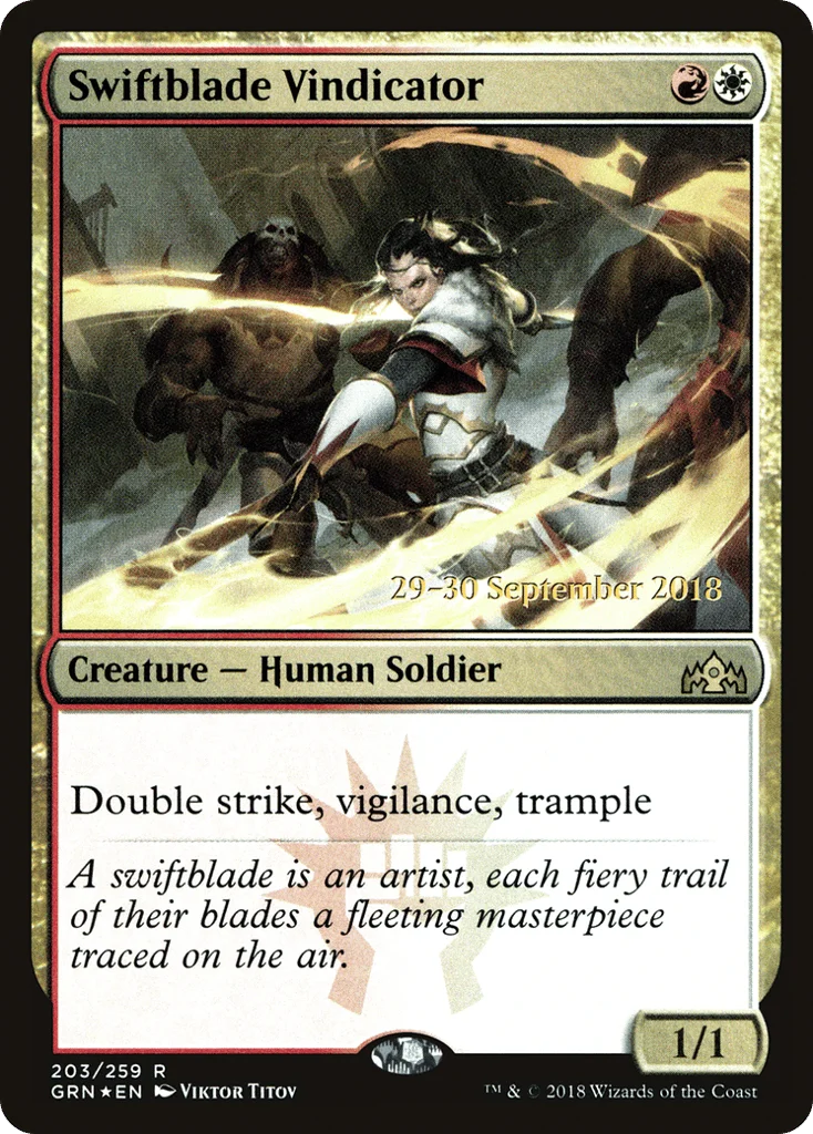 Swiftblade Vindicator · Guilds of Ravnica Promos