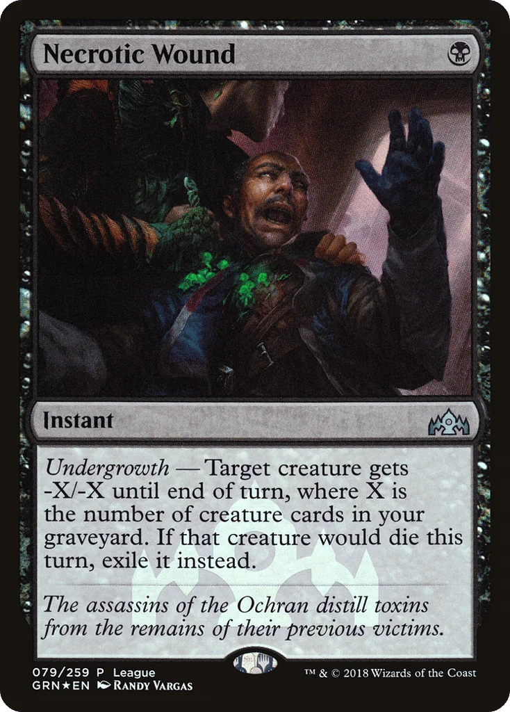 Necrotic Wound · Guilds of Ravnica Promos