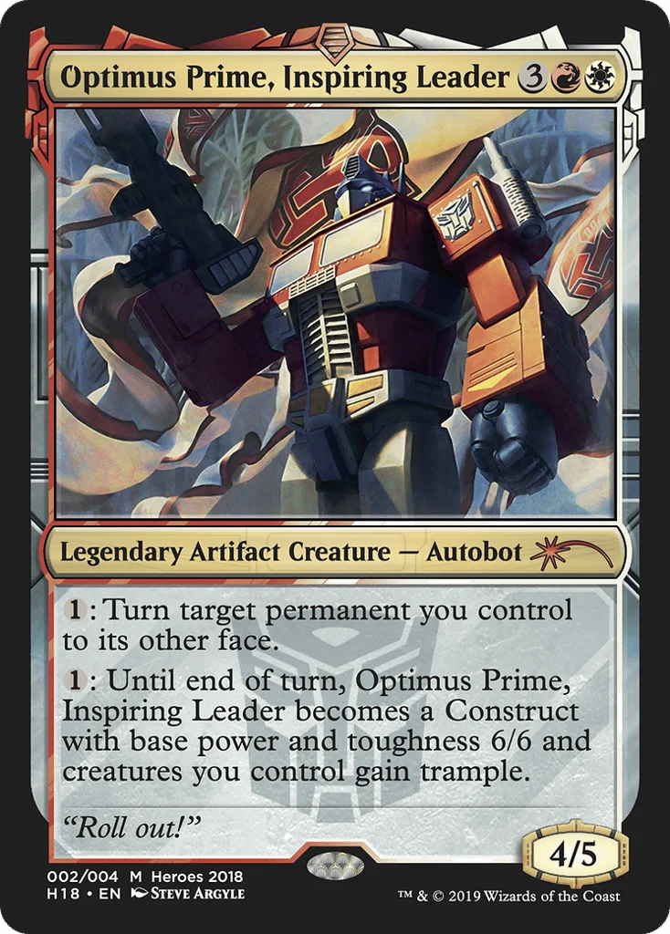 Optimus Prime, Inspiring Leader · 2018 Heroes of the Realm