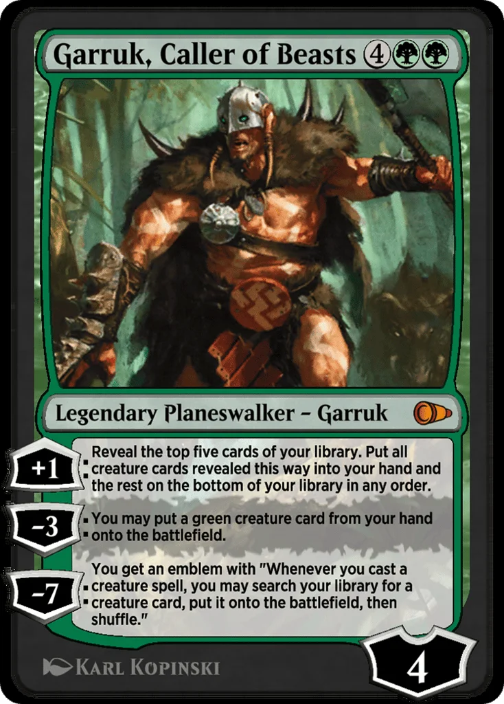 Garruk, Caller of Beasts · Pioneer Masters