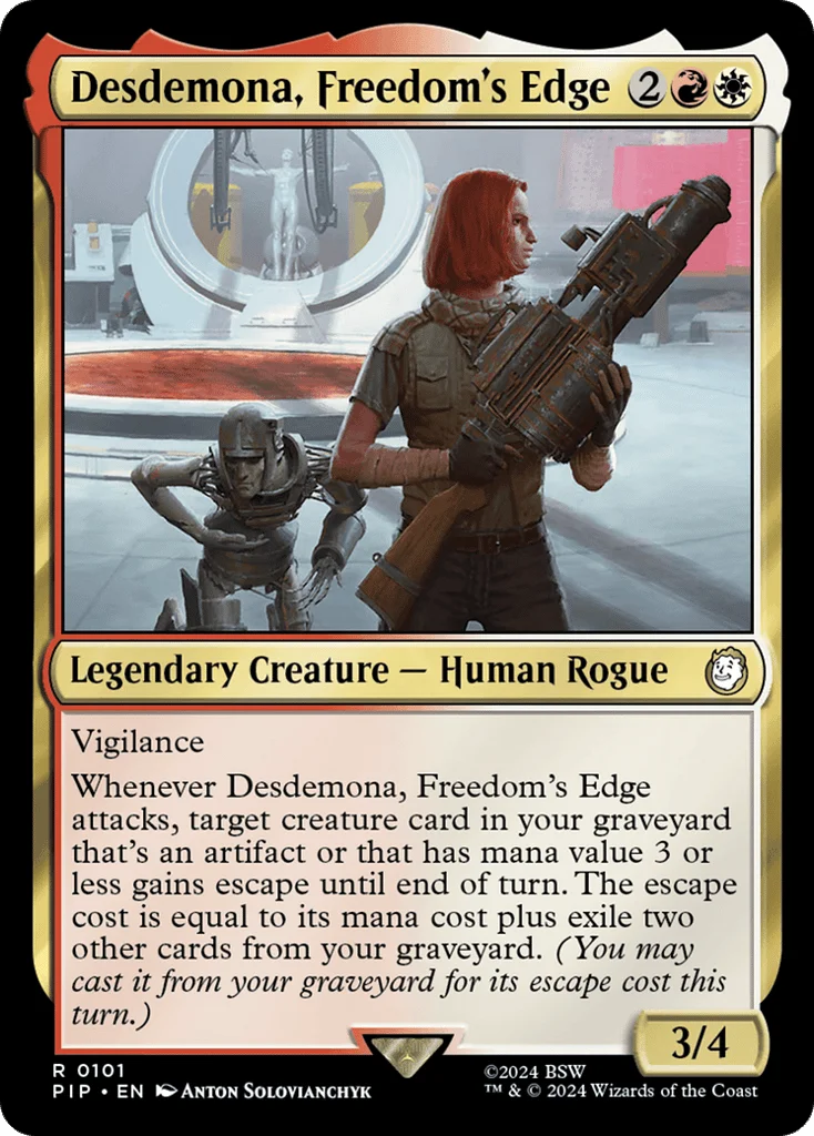 Desdemona, Freedom's Edge · Fallout