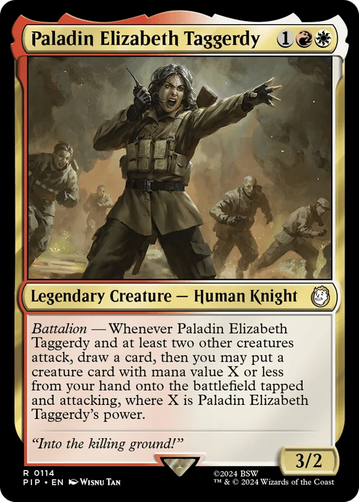 Paladin Elizabeth Taggerdy · Fallout
