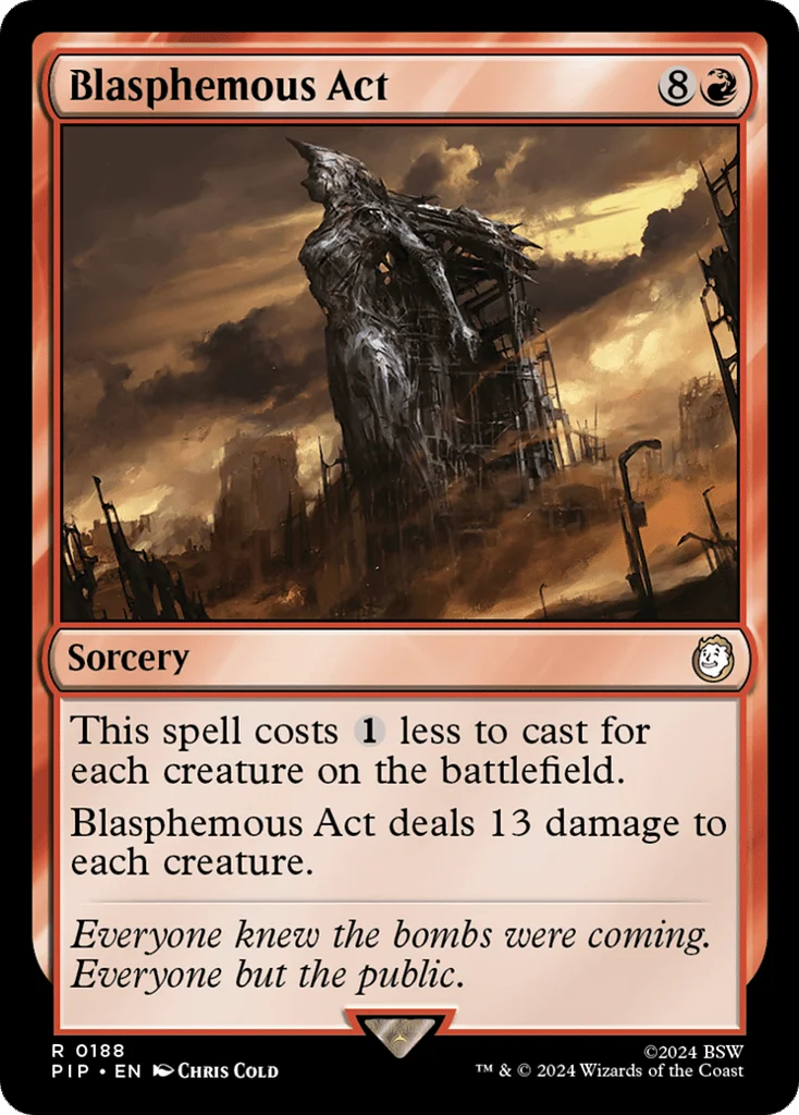 Blasphemous Act · Fallout