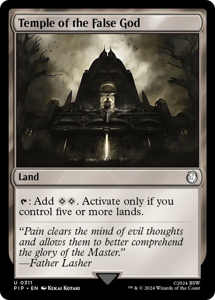 Temple of the False God · Fallout